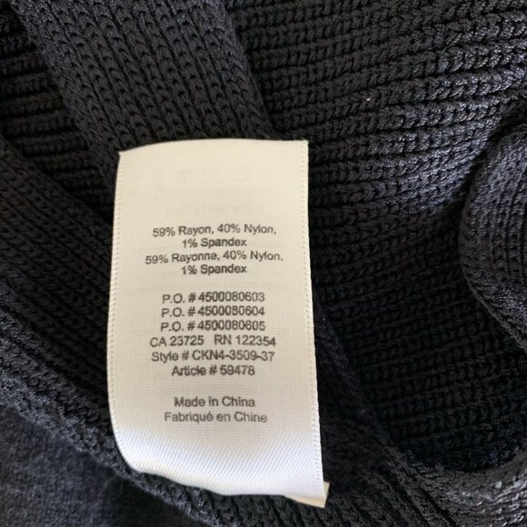 Aritzia Wilfred Crop Top Small Black Knit Wrap Y2K Streetwear - Picture 6 of 6